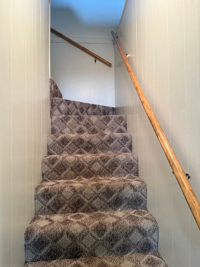 view of stairway