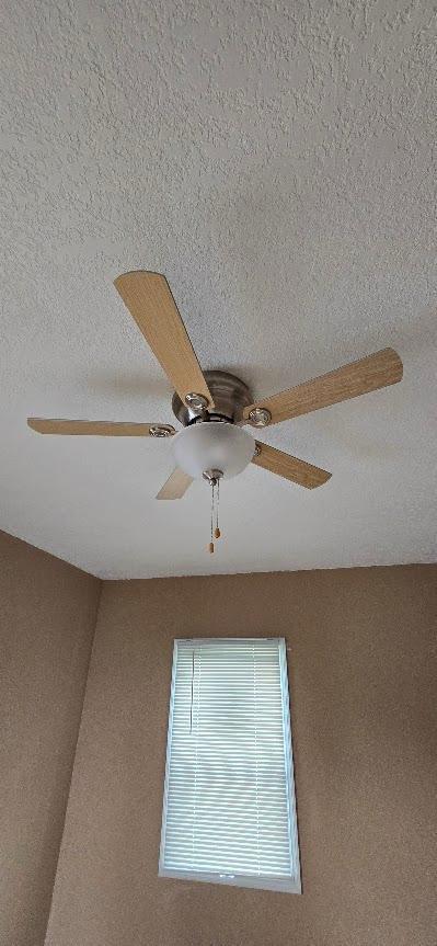 interior details with ceiling fan