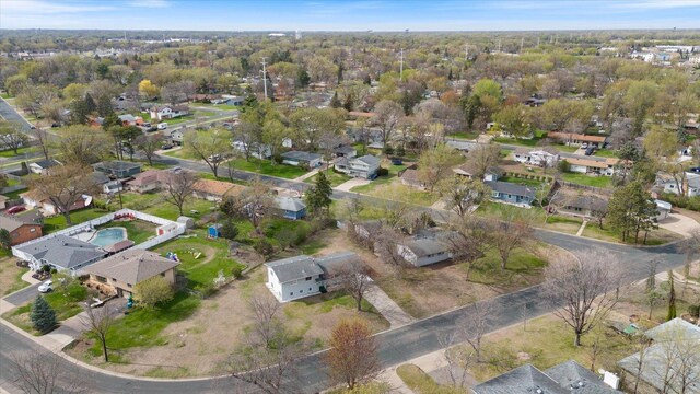 birds eye view of property featuring a residential view