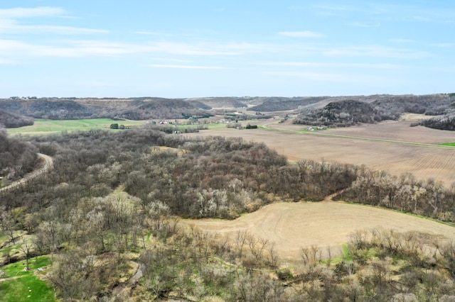 mountain view with a rural view