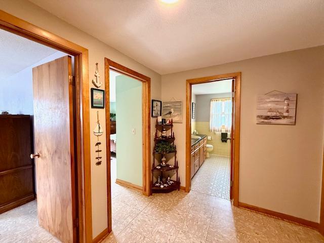 15497 Meiners Rd, Mayville Twp, MN 55921 - corridor with baseboards