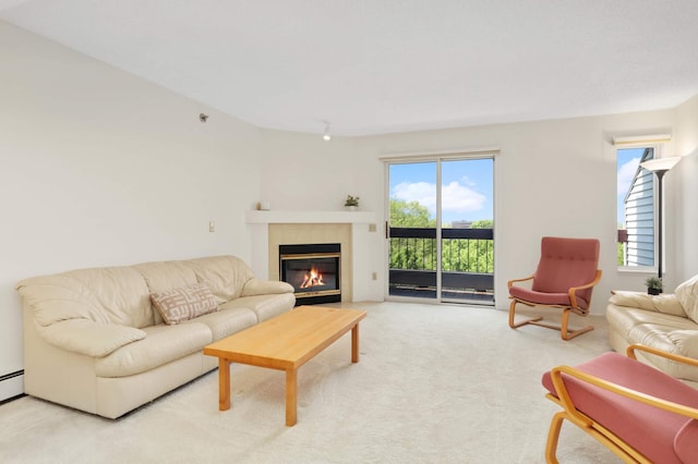 7540 Edinborough Way Unit 1319, Edina, MN 55435 - living room featuring a fireplace and carpet floors
