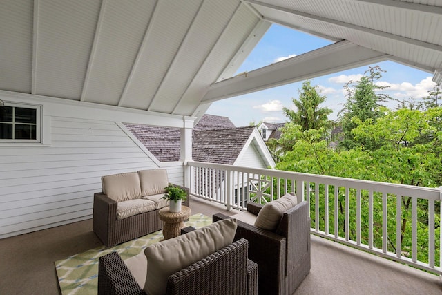 205 Mill St Unit S301, Excelsior, MN 55331 - view of patio with an outdoor living space and a balcony