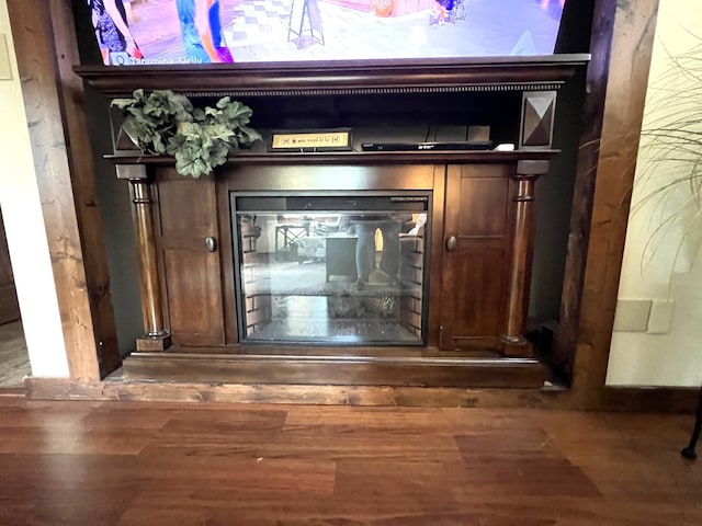 detailed view of wood finished floors
