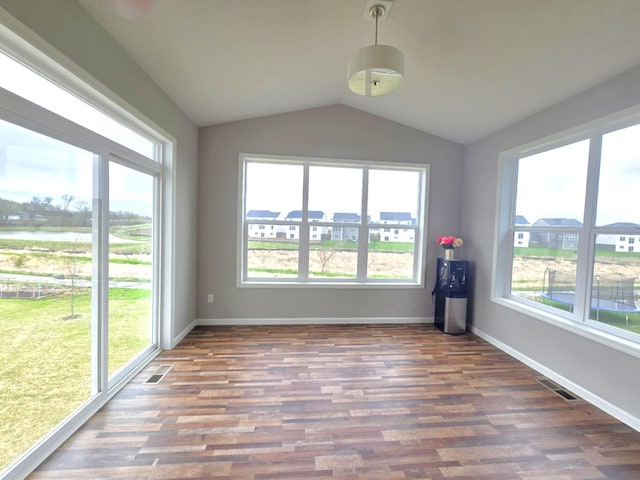 2505 Jaber Ave NE, Saint Michael, MN 55376 - unfurnished sunroom featuring plenty of natural light and vaulted ceiling