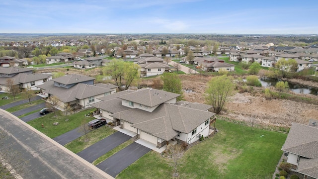 drone / aerial view featuring a residential view