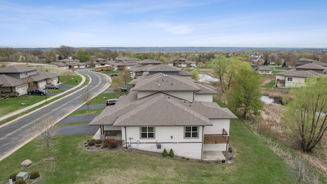 aerial view featuring a residential view