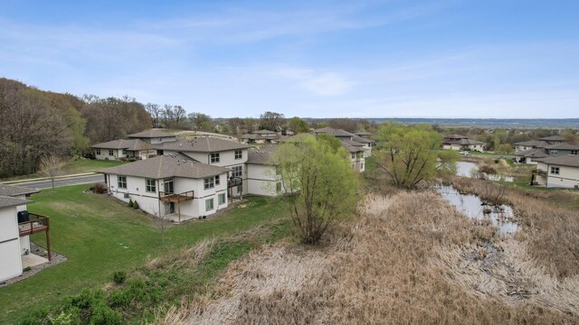drone / aerial view featuring a residential view