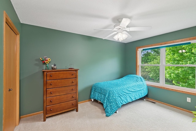 813 Quie Ln, Northfield, MN 55057 - bedroom with baseboards, carpet, and ceiling fan