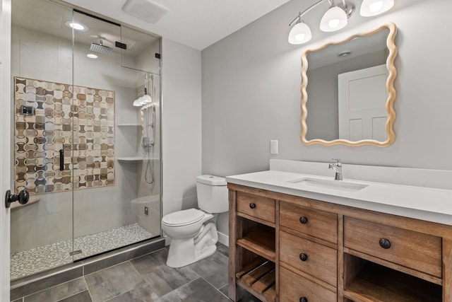7387 Old Mill Rd, Centerville, MN 55038 - bathroom with a shower stall and vanity
