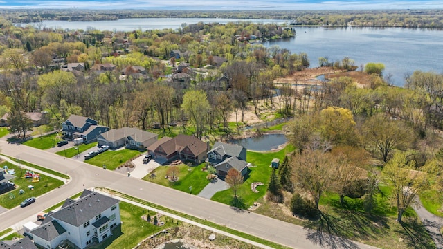 7387 Old Mill Rd, Centerville, MN 55038 - aerial view of property's location featuring nearby suburban area and a large body of water
