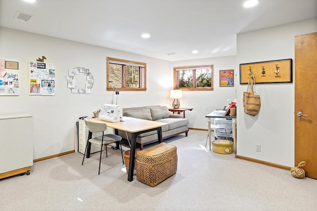 4721 Lake Harriet Pkwy, Minneapolis, MN 55419 - carpeted living room with baseboards and recessed lighting