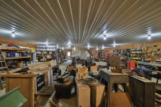 7717 Lake May Rd NW, Walker, MN 56433 - garage with a workshop area