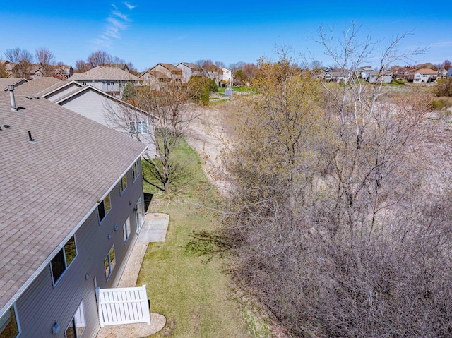 bird's eye view with a residential view