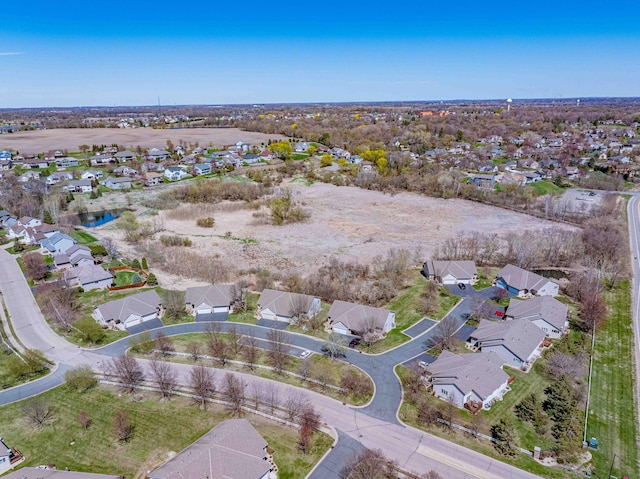 bird's eye view featuring a residential view