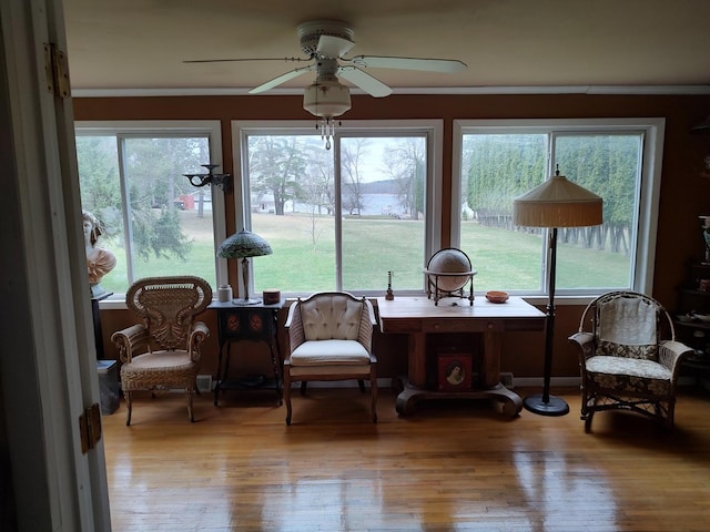sunroom with a healthy amount of sunlight