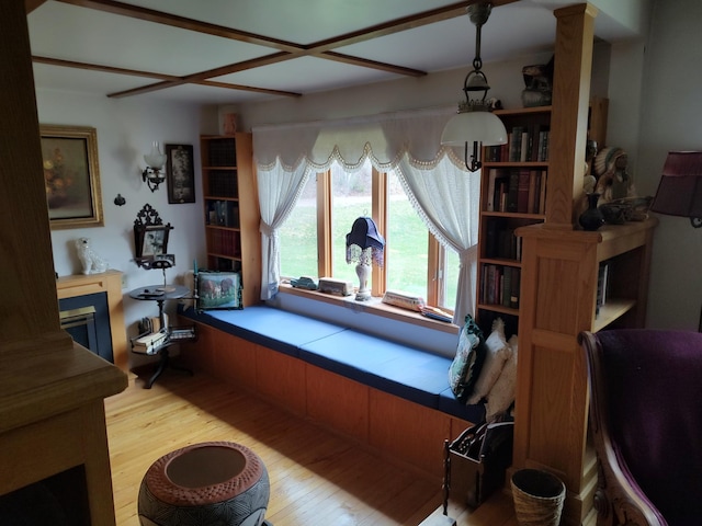 interior space featuring light wood-style flooring