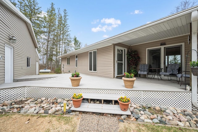 view of deck