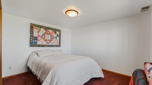 7355 Little Mary Cir SW, Alexandria, MN 56308 - bedroom with dark colored carpet and baseboards