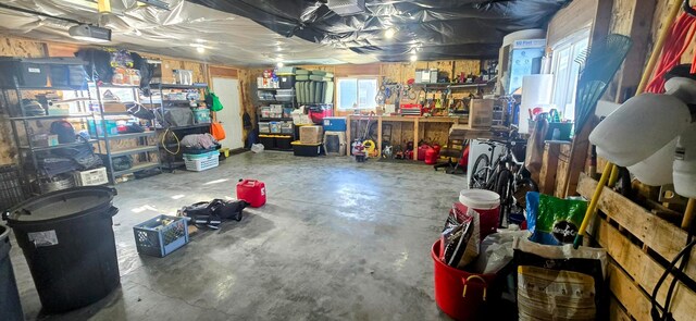 view of storage area