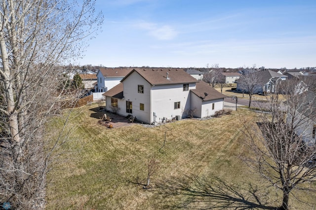 aerial view featuring a residential view
