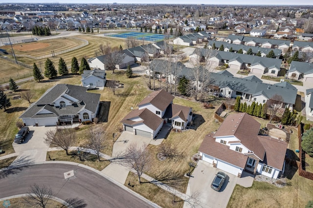 birds eye view of property featuring a residential view