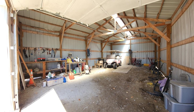 5227 Hyland Rd SW, Motley, MN 56466 - garage featuring metal wall
