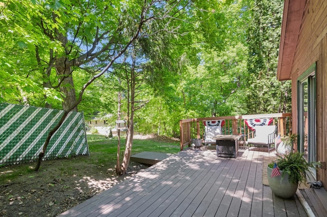 3021 Devon Ln, Mound, MN 55364 - view of wooden deck