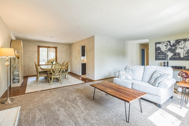 12720 Parkwood Dr, Burnsville, MN 55337 - living room with carpet floors and baseboards