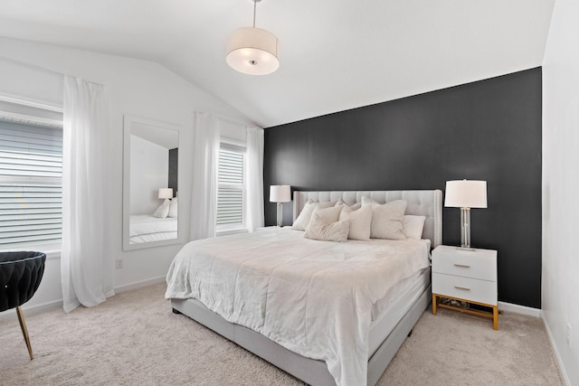 10257 Greenway Cir S, Cottage Grove, MN 55016 - carpeted bedroom featuring lofted ceiling and baseboards
