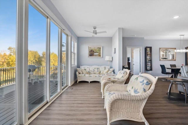 view of sunroom