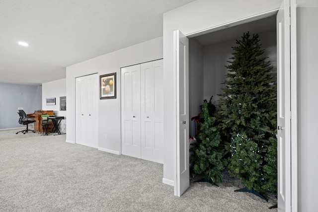 17960 Granite Ct, Lakeville, MN 55044 - interior space featuring two closets, carpet flooring, and baseboards