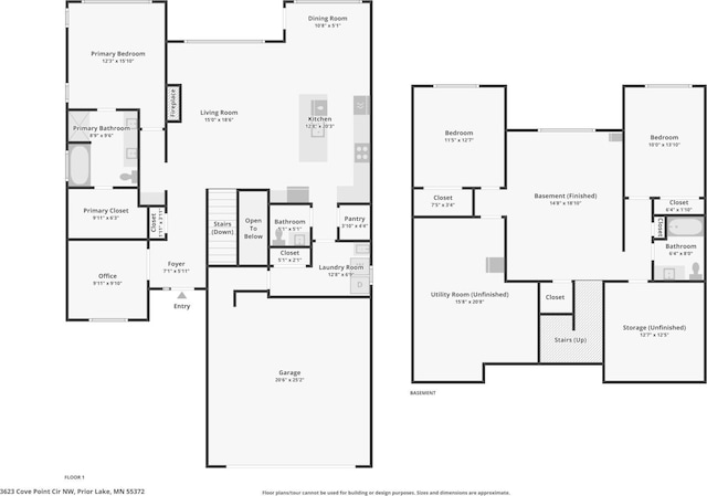 3623 Cove Point Cir NW, Prior Lake, MN 55372 - view of room layout