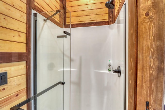23351 County Highway 22, Lake View Twp, MN 56501 - full bathroom featuring a shower stall