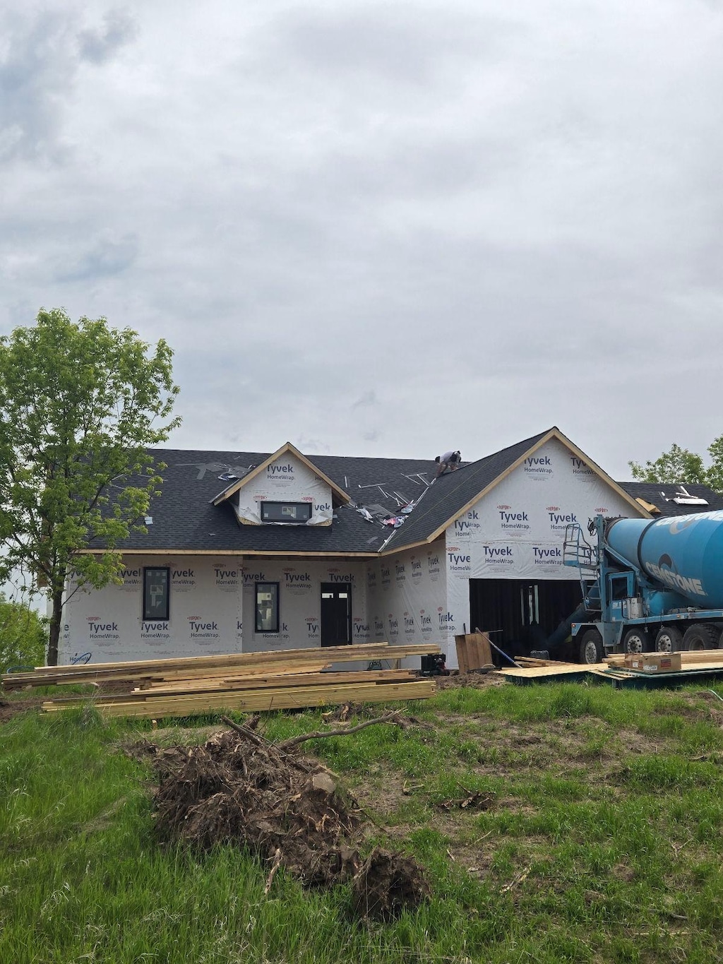 18866 Silo Ct, Shafer, MN 55074 - view of property in mid-construction