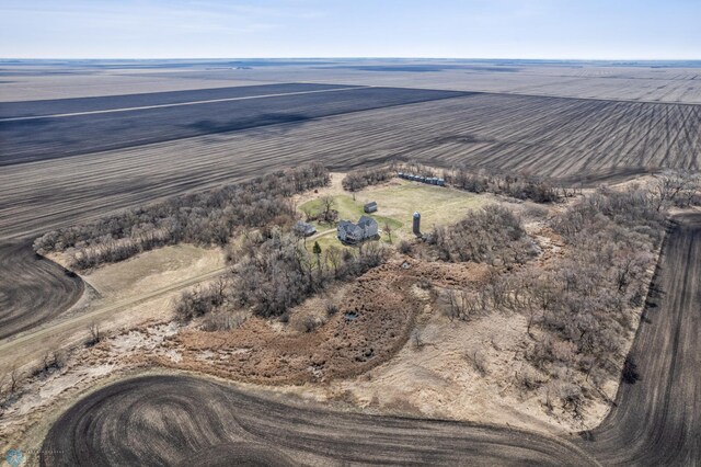 bird's eye view featuring a rural view