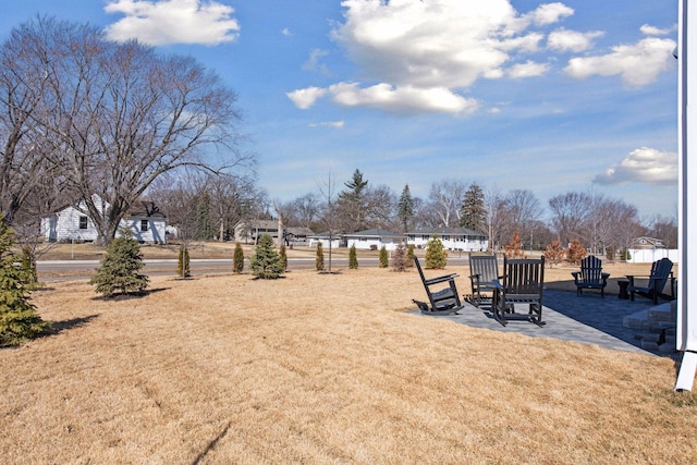 view of yard with a patio