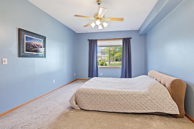 14012 54th Ave N Unit 4, Plymouth, MN 55446 - carpeted bedroom featuring baseboards and ceiling fan