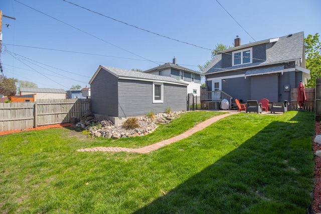 1449 Laurel Ave, Saint Paul, MN 55104 - rear view of property featuring a chimney and a shingled roof