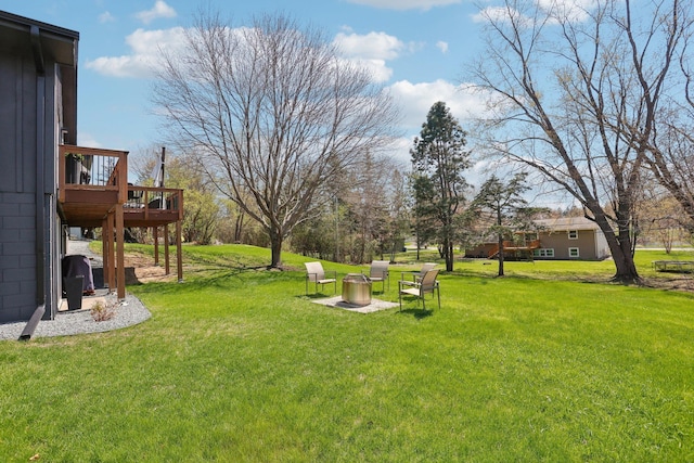 17725 26th Ave N, Plymouth, MN 55447 - view of yard with a wooden deck