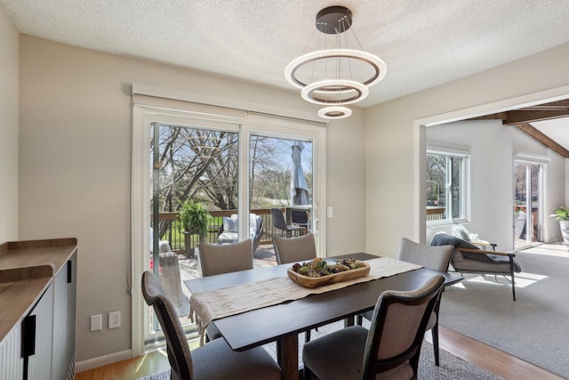 17725 26th Ave N, Plymouth, MN 55447 - dining room with a healthy amount of sunlight, light wood-style flooring, and a notable chandelier