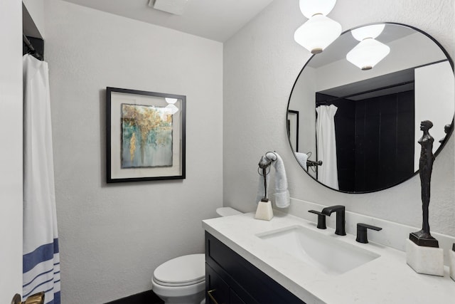 17725 26th Ave N, Plymouth, MN 55447 - bathroom featuring vanity, a textured wall, and toilet