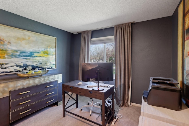 17725 26th Ave N, Plymouth, MN 55447 - office area with light carpet and a textured ceiling