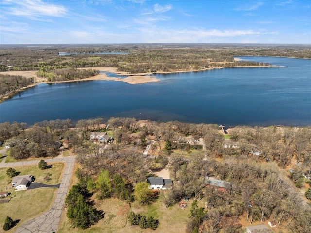 14898 Lynndale Ln, Baxter, MN 56425 - aerial view of property and surrounding area featuring a large body of water and a forest