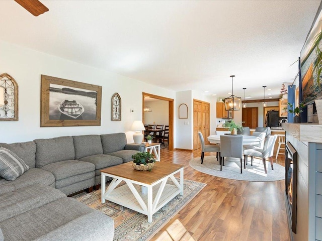 14898 Lynndale Ln, Baxter, MN 56425 - living room with light wood-type flooring and recessed lighting