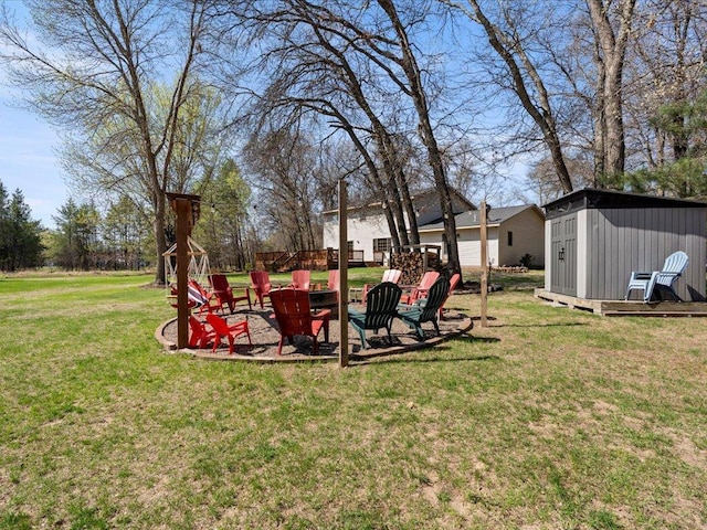 14898 Lynndale Ln, Baxter, MN 56425 - view of grassy yard with an outbuilding