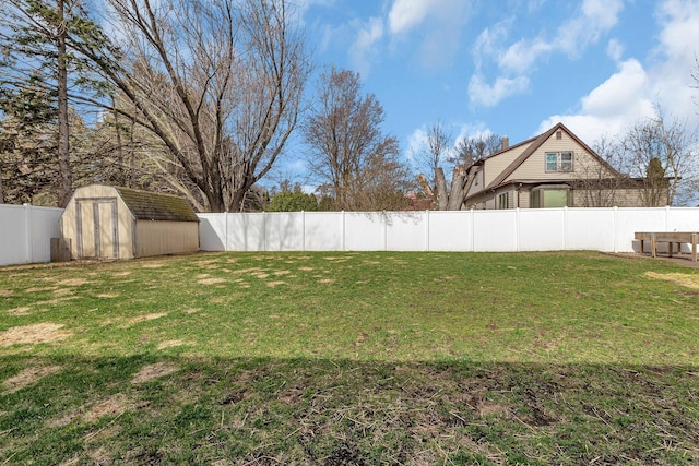 131 Norman Ave N, Foley, MN 56329 - view of yard featuring an outbuilding, a fenced backyard, and a storage unit