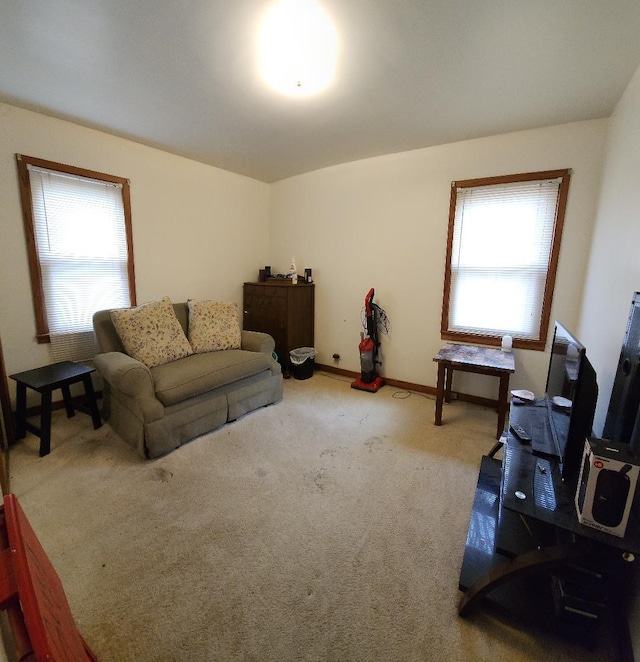 211 2nd St, Albert Lea, MN 56007 - carpeted living room with baseboards