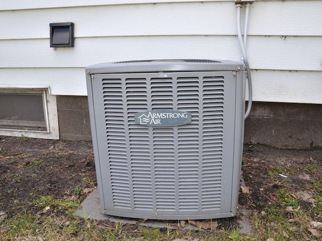 exterior details with central AC unit