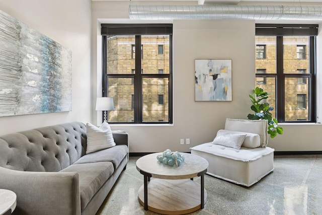 350 Saint Peter St Unit 704, Saint Paul, MN 55102 - living area with plenty of natural light and baseboards
